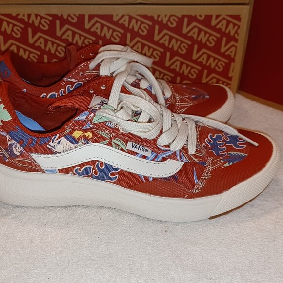 Vans Men's 5/Women's 6.5 UltraRange Hawaiin Jungle Red VN0A4UWMAMX - Picture 12 of 12